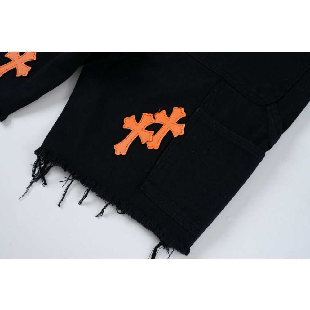 HYPExSTORE® FRAYED CROSSLINE SHORTS