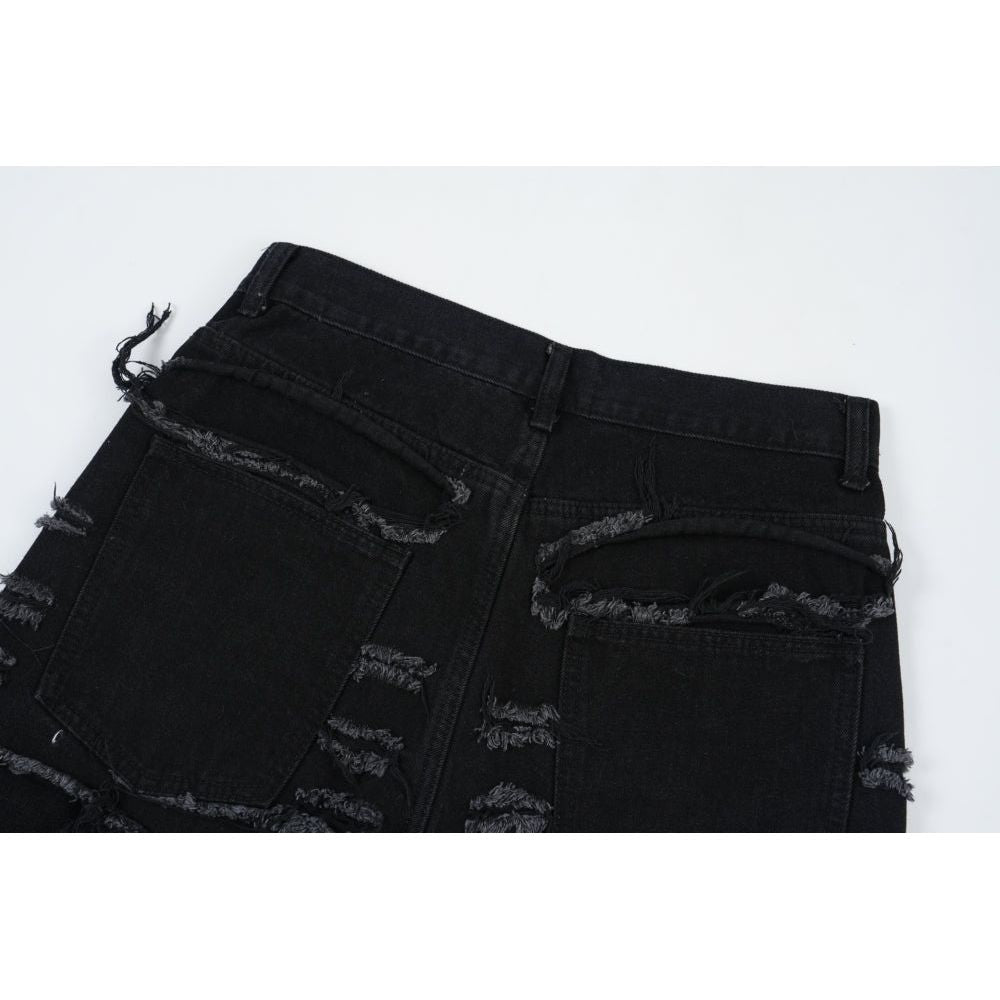 HYPExSTORE® RIPPED DENIM SHORTS