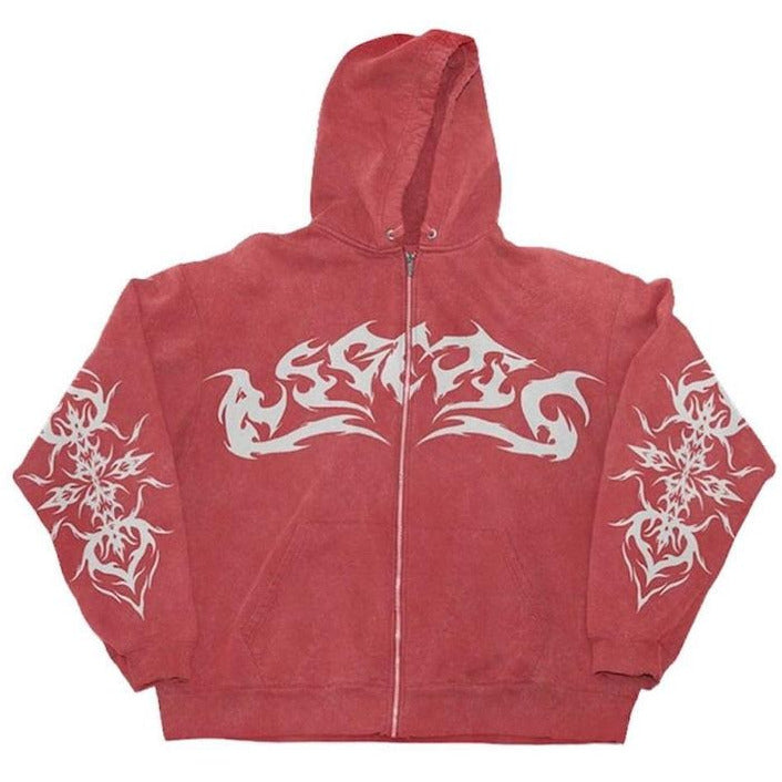 HYPExSTORE® FLAME ZIPPER HOODIE