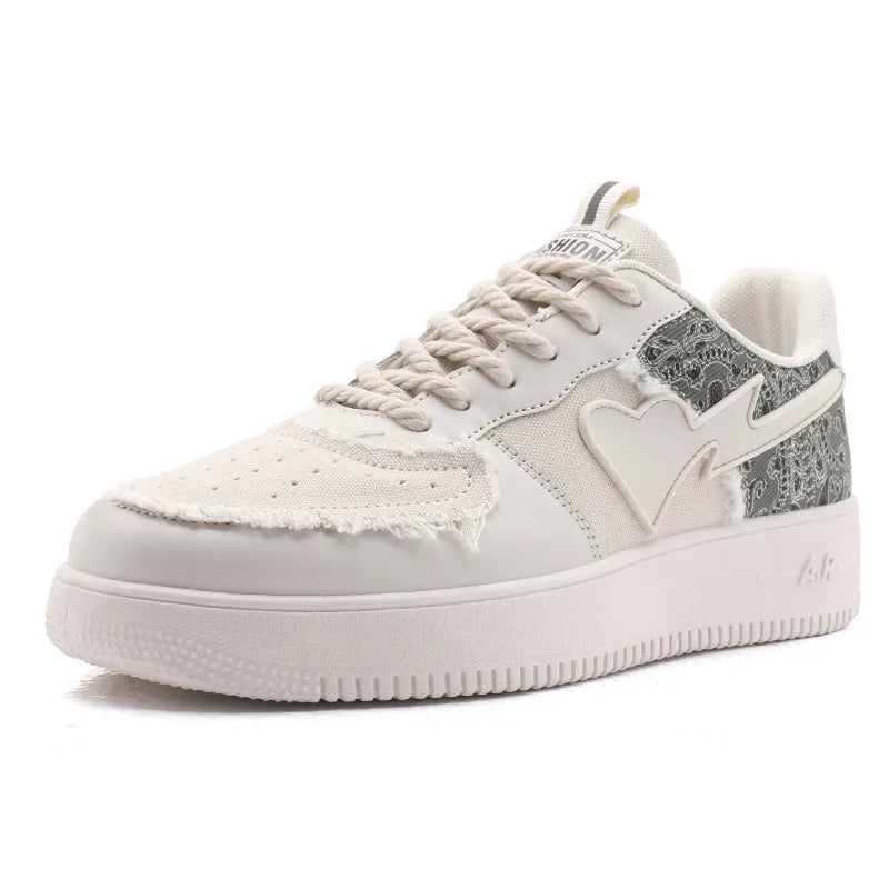 HYPExSTORE® RETRO HEARTED LOW TOP SNEAKER