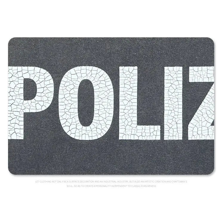 HYPExSTORE® POLIZEI DISTRESSED HEAVY COTTON T-SHIRT