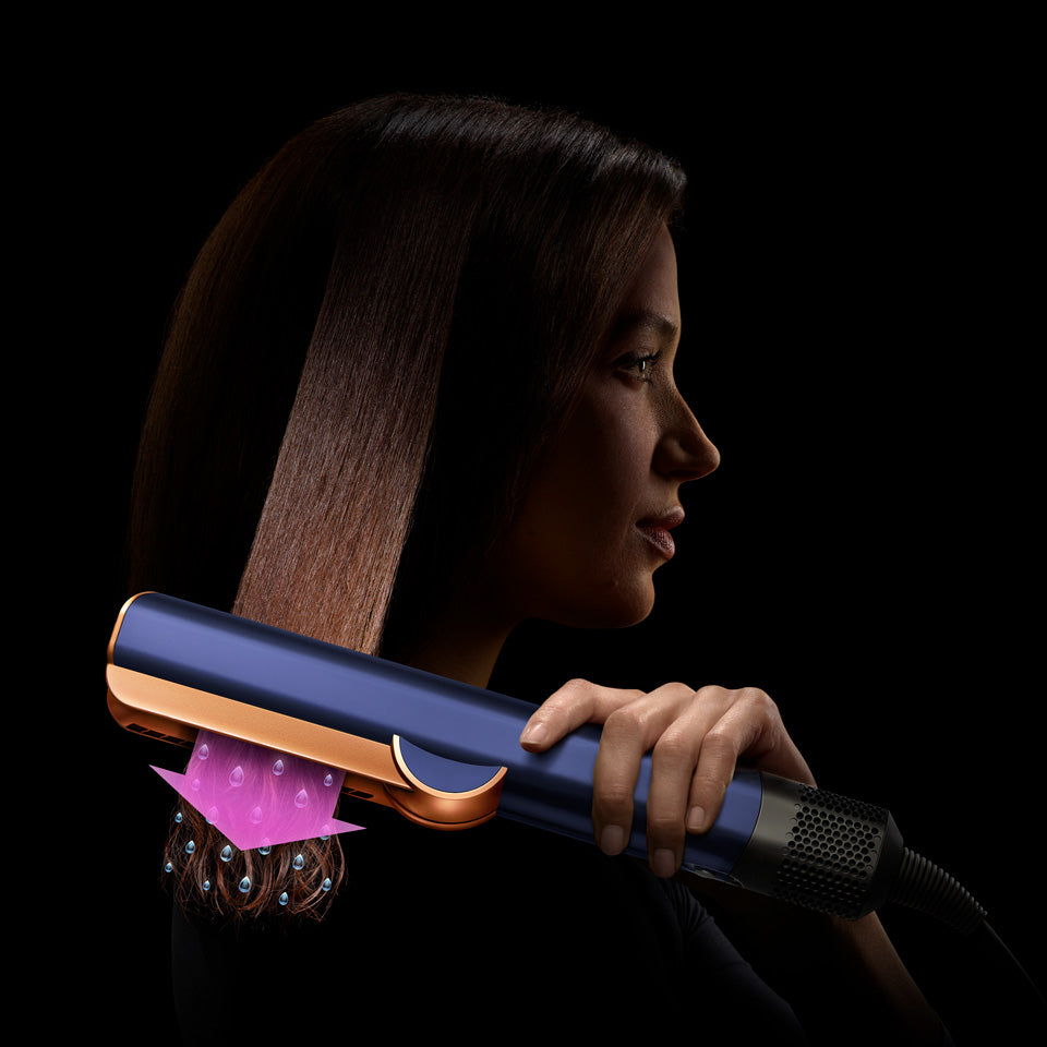 HYPExSTORE® DYSON AIRSTRAIT HAARGLÄTTER NICKEL - DARK BLUE Generalüberholt
