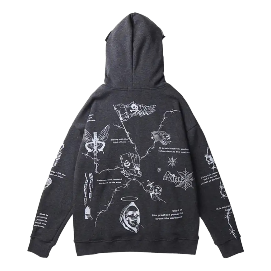HYPExSTORE® FEAR OVERSIZED HOODIE