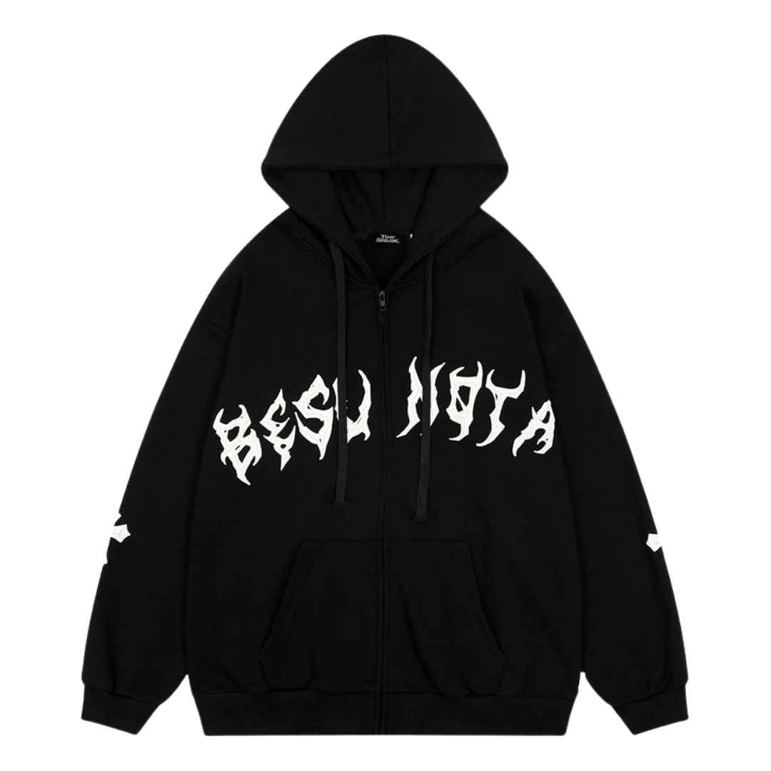 HYPExSTORE® BESU CROSS ZIPPER HOODIE