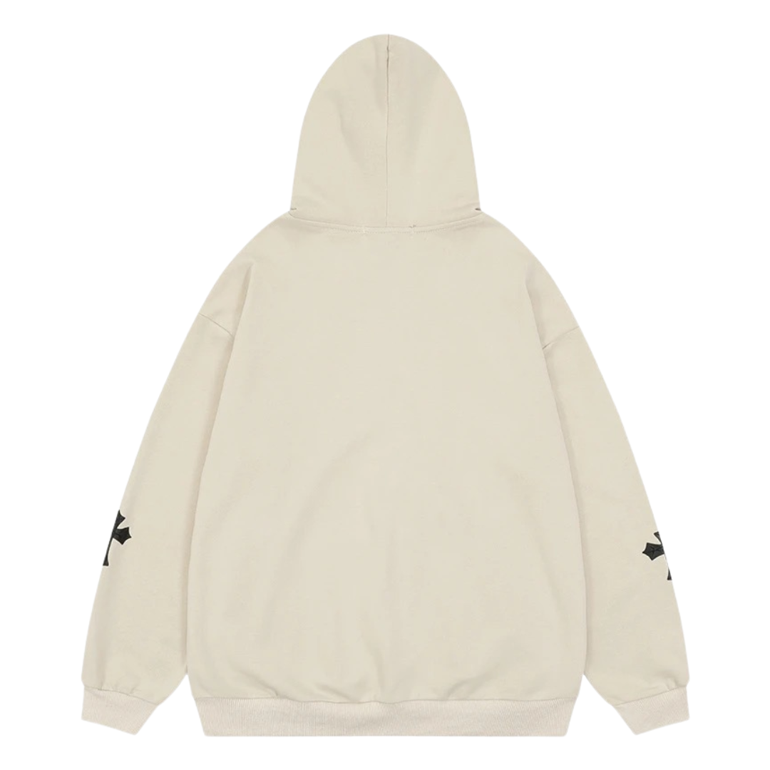HYPExSTORE® BESU CROSS ZIPPER HOODIE