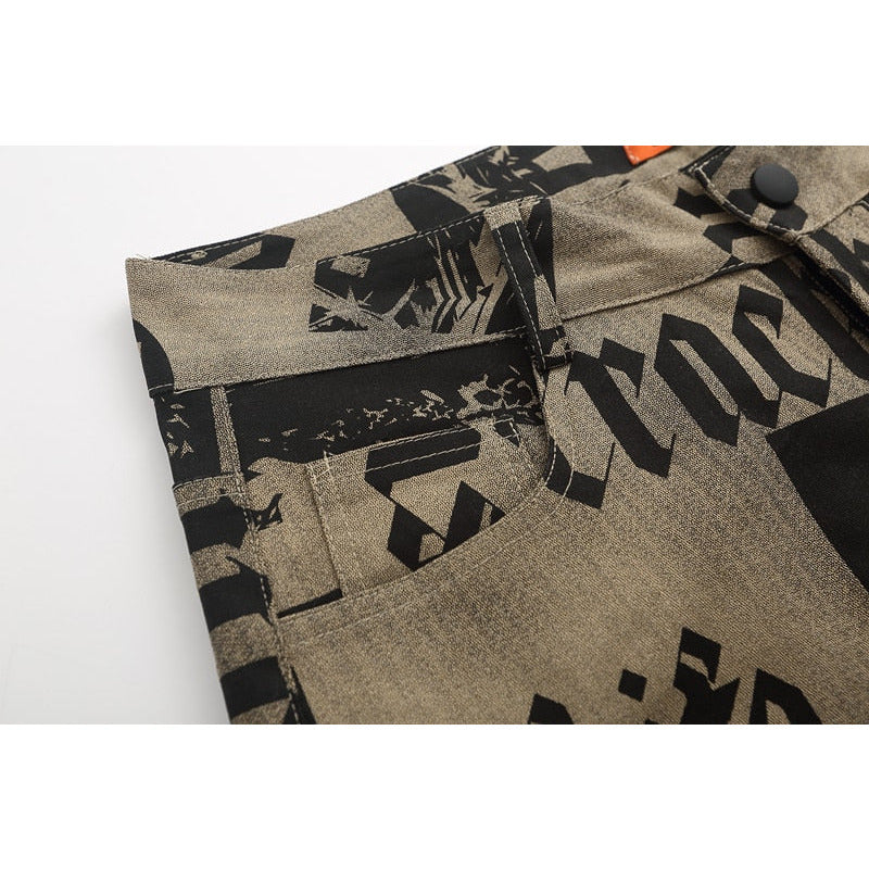 HYPExSTORE® LETTER BAGGY PANTS