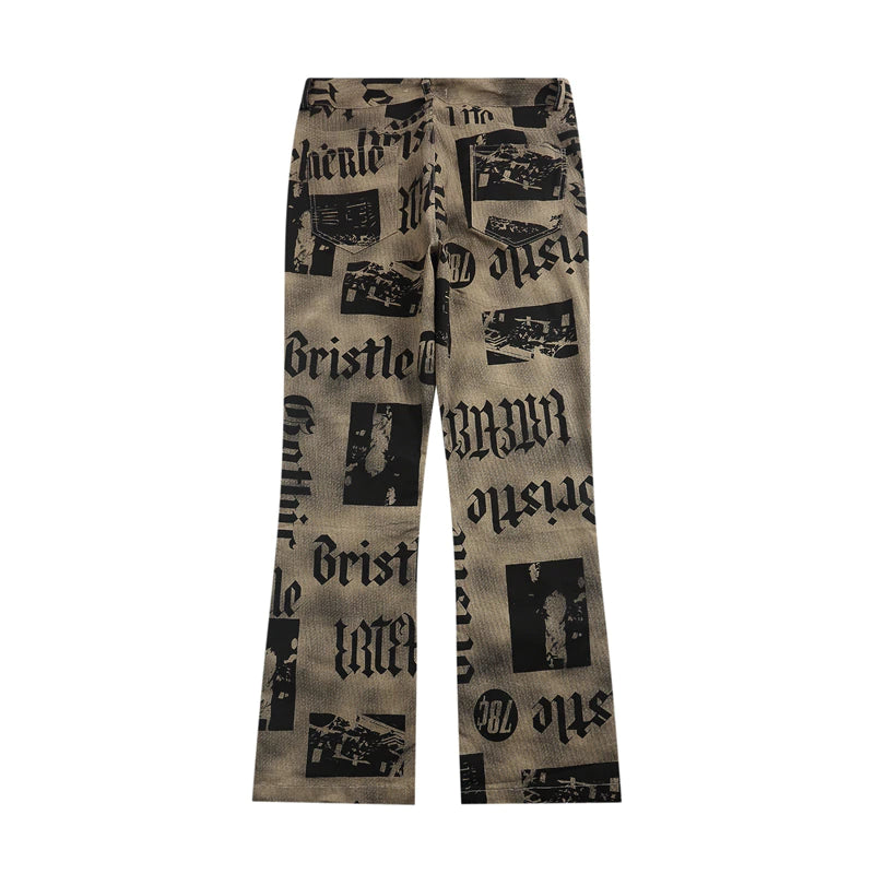HYPExSTORE® LETTER BAGGY PANTS