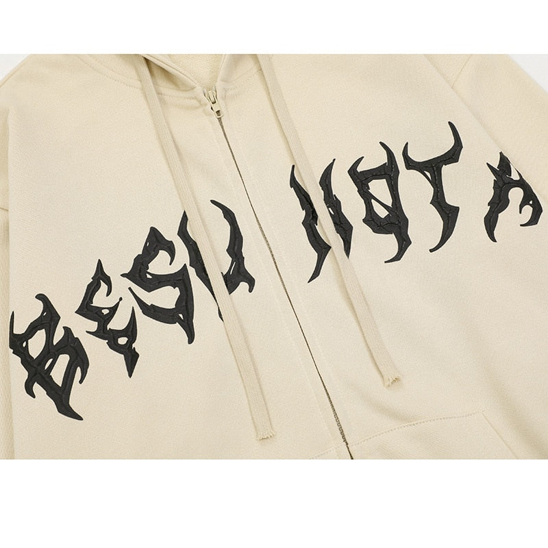 HYPExSTORE® BESU CROSS ZIPPER HOODIE