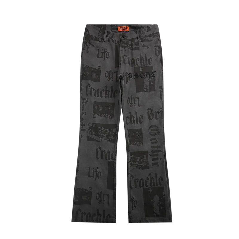 HYPExSTORE® LETTER BAGGY PANTS