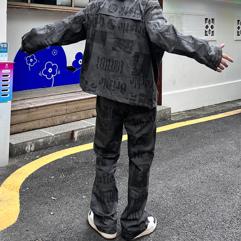 HYPExSTORE® LETTER BAGGY PANTS