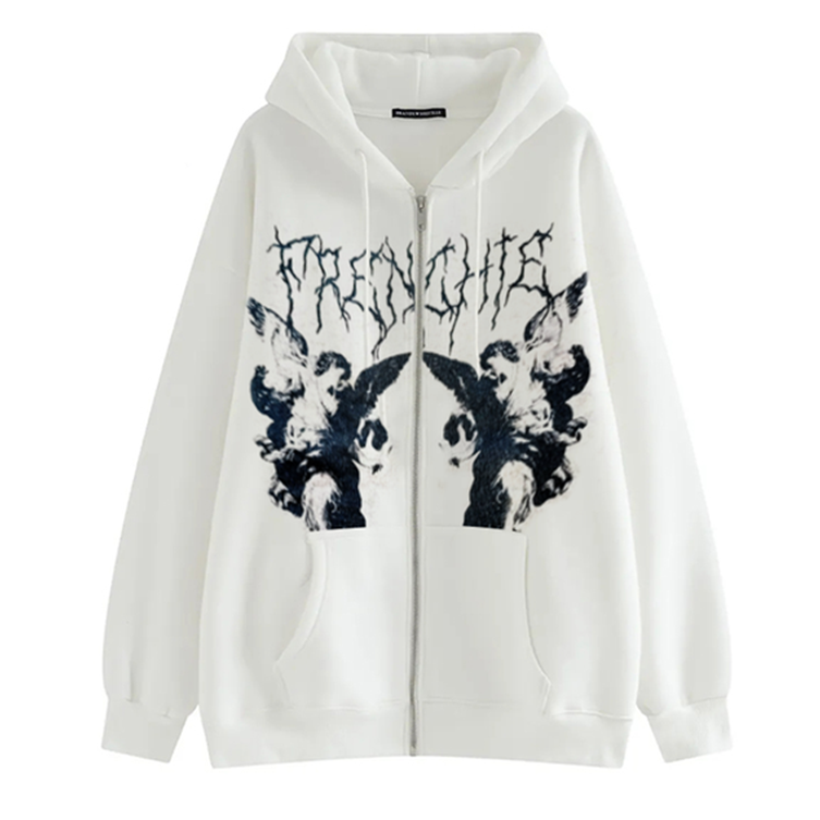 HYPExSTORE® ANGEL ZIPPER HOODIE