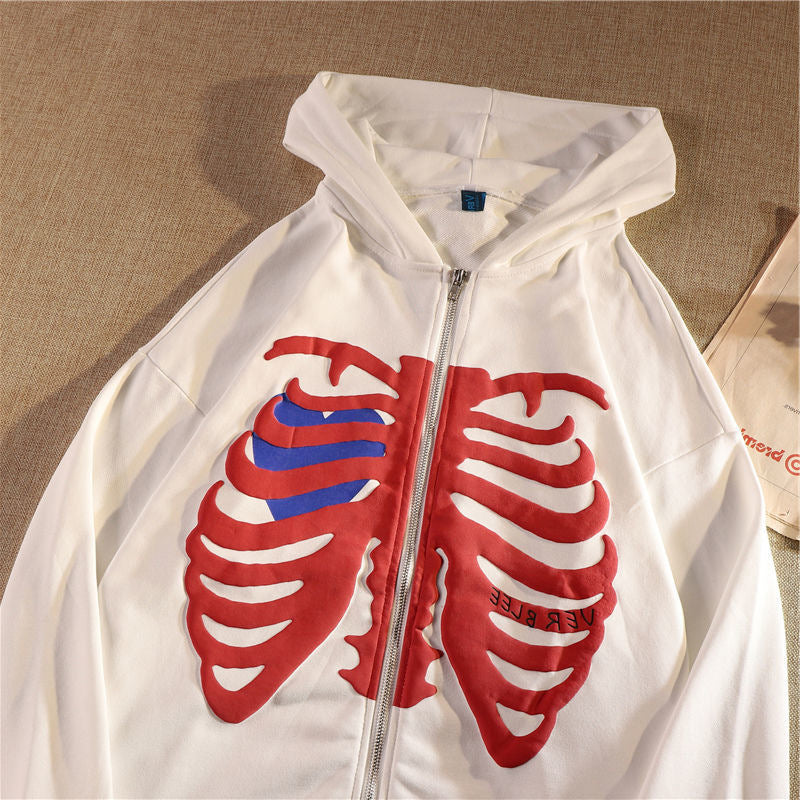 HYPExSTORE® SKELETON ZIPPER HOODIE