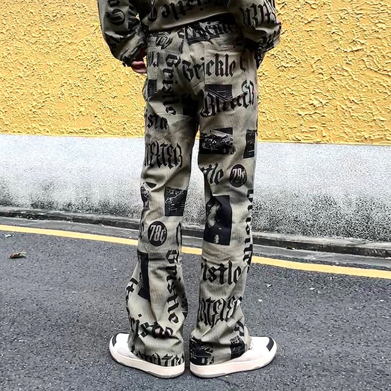 HYPExSTORE® LETTER BAGGY PANTS