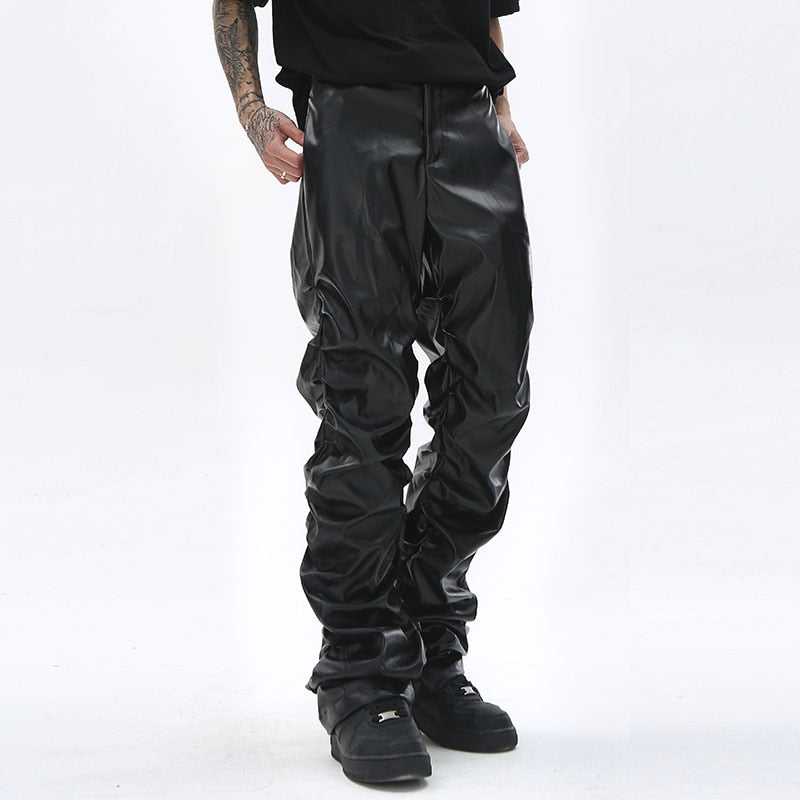 HYPExSTORE® LEDER BAGGY PANTS