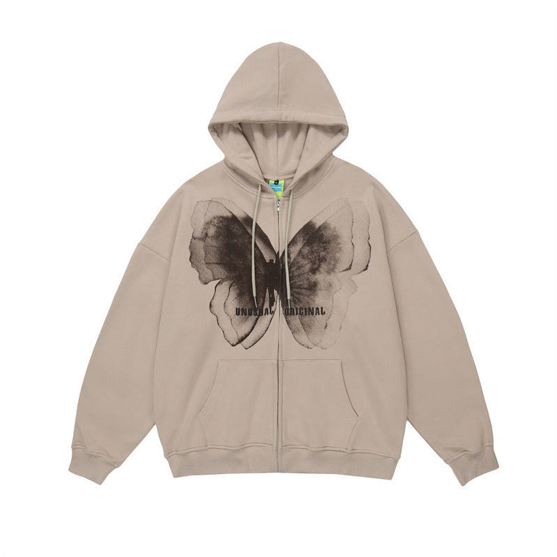 HYPExSTORE® UNSL BUTTERFLY ZIPPER HOODIE