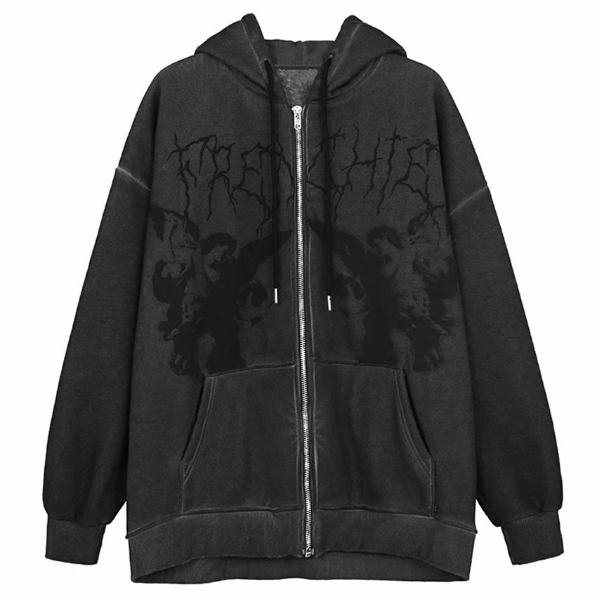 HYPExSTORE® ANGEL ZIPPER HOODIE