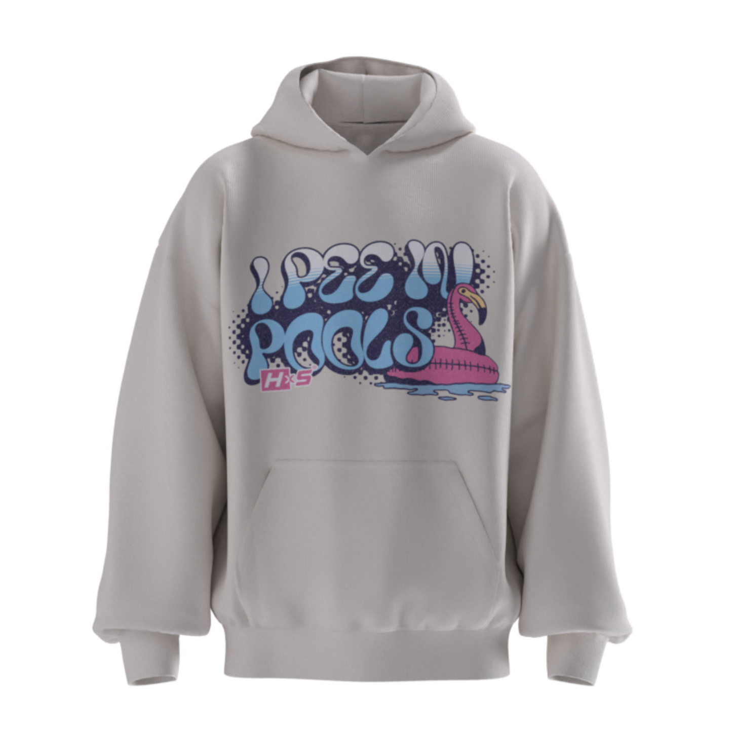 HYPExSTORE® I PEE IN POOLS OVERSIZED HOODIE 380 GSM