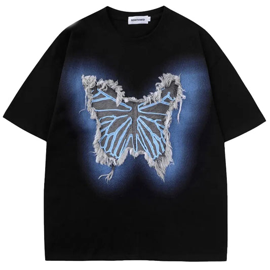 HYPExSTORE® BUTTERFLY BLUE T-SHIRT