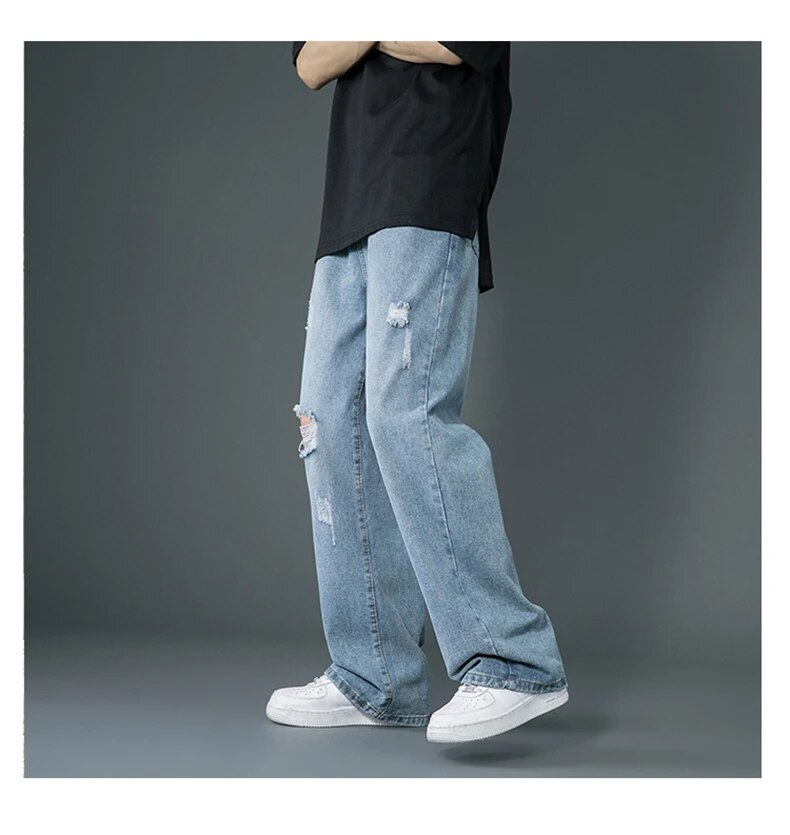 HYPExSTORE® RIPPED BAGGY JEANS