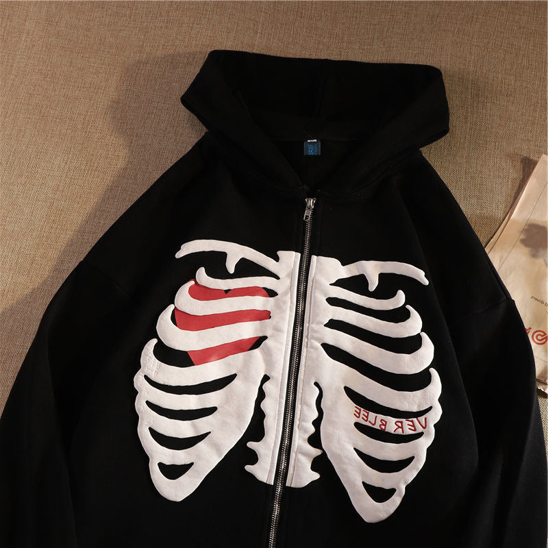 HYPExSTORE® SKELETON ZIPPER HOODIE