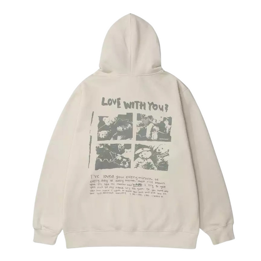 HYPExSTORE® LOVE WITH YOU OVERSIZED HOODIE