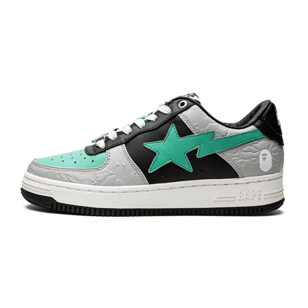 HYPExSTORE® A BATHING APE BAPE STA LOW BLACK GREY SNEAKER