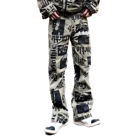 HYPExSTORE® LETTER BAGGY PANTS