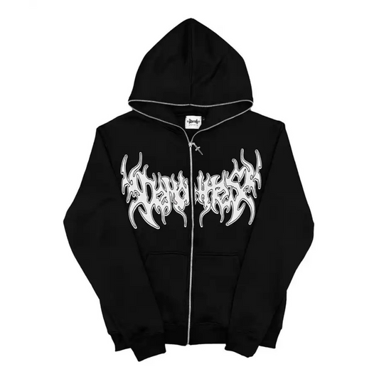 HYPExSTORE® GRUNGE FULL ZIPPER HOODIE