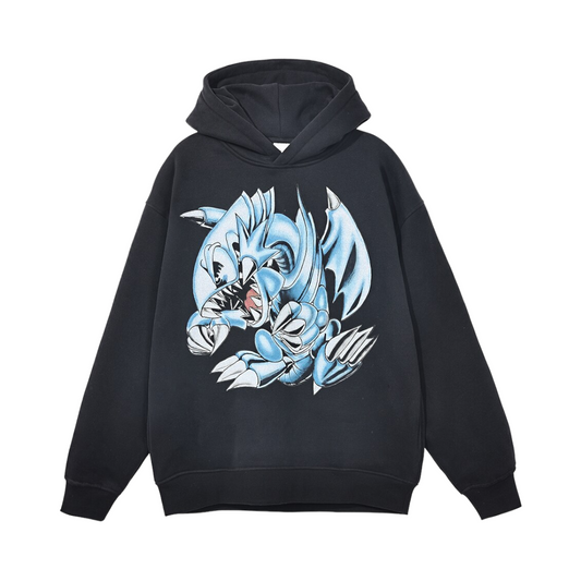 HYPExSTORE® WHITE DRAGON OVERSIZED HOODIE