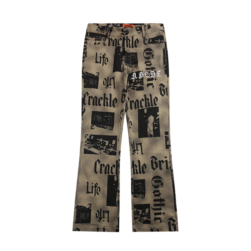 HYPExSTORE® LETTER BAGGY PANTS