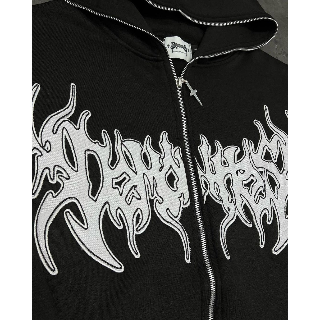 HYPExSTORE® GRUNGE FULL ZIPPER HOODIE