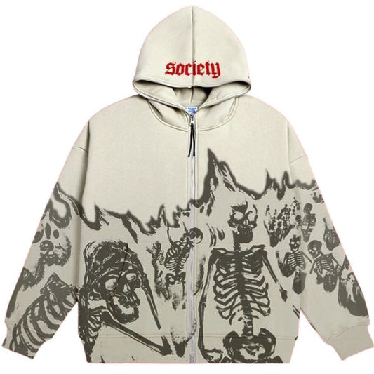 HYPExSTORE® SOCIETY FULL ZIPPER HOODIE