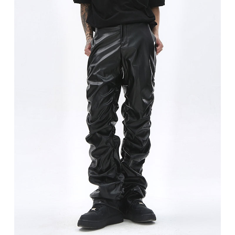 HYPExSTORE® LEDER BAGGY PANTS