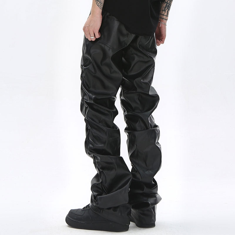 HYPExSTORE® LEDER BAGGY PANTS