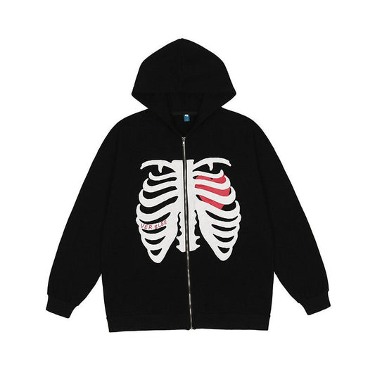 HYPExSTORE® SKELETON ZIPPER HOODIE